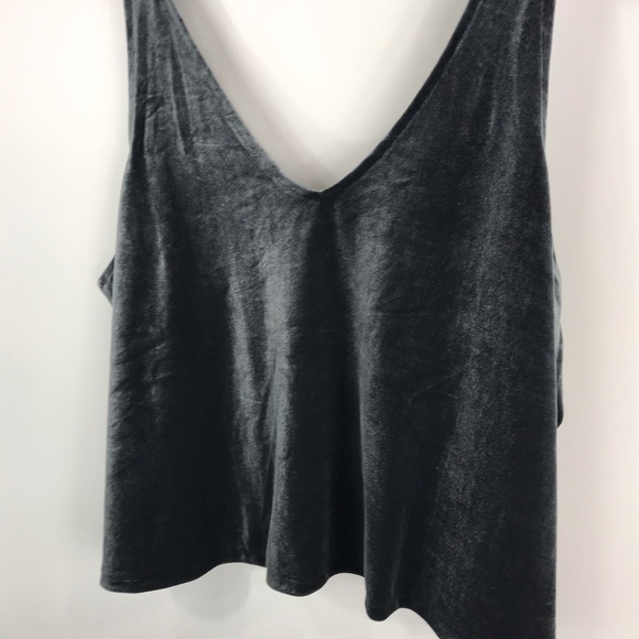 New Madewell 2X V-Neck Velvet Tank Top - Picture 2 of 3